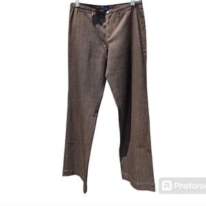 Ralph Lauren Sport Denim Jeans Brown Zipper Accent Minimalist Pockets Size 8